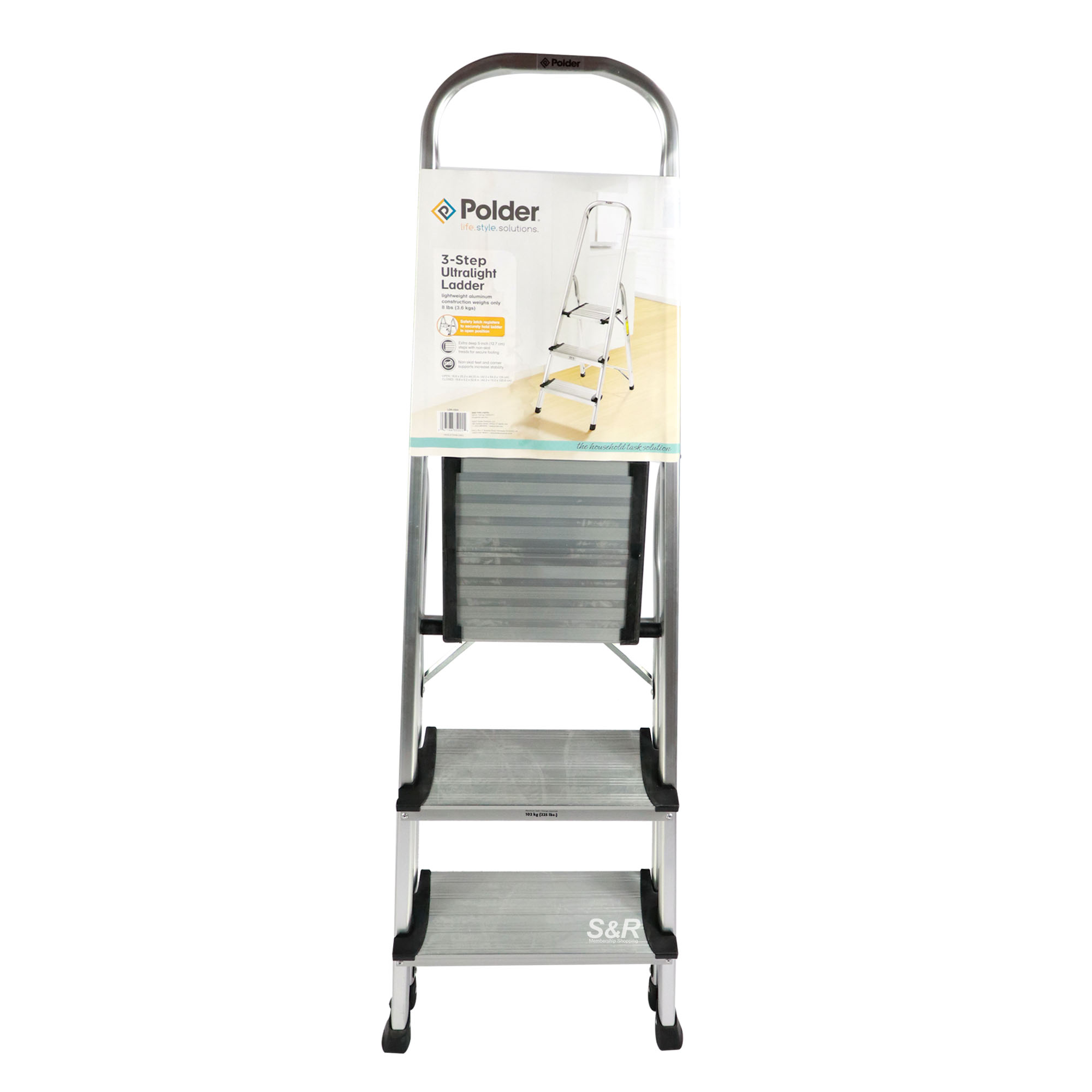 Polder 3 step Foldable Ultralight Ladder 1pc